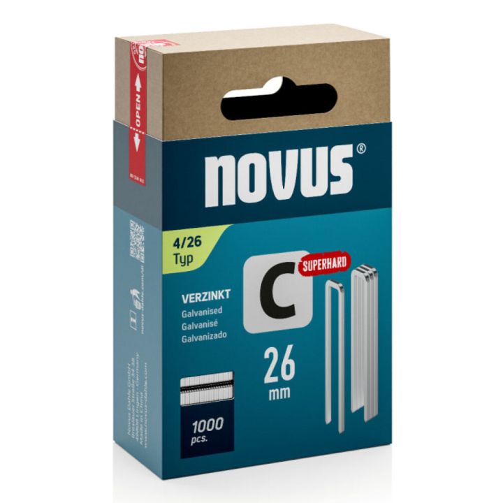Sinkilä C4/26 mm Novus Galvanoitu 1000 kpl