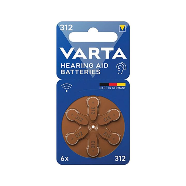 Kuulokojeparisto Varta 312 6 kpl