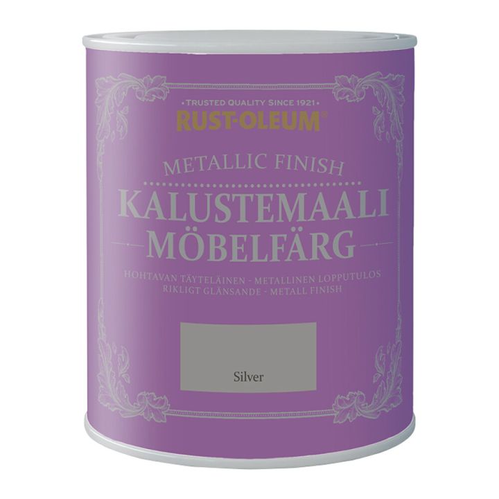 Kalustemaali Rust-Oleum Metallic Finish Hopea 125 mm