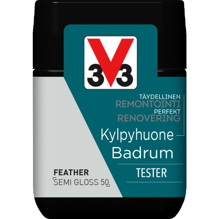 Kaakelimaali Seinille V33 Feather 75 ml Testeri