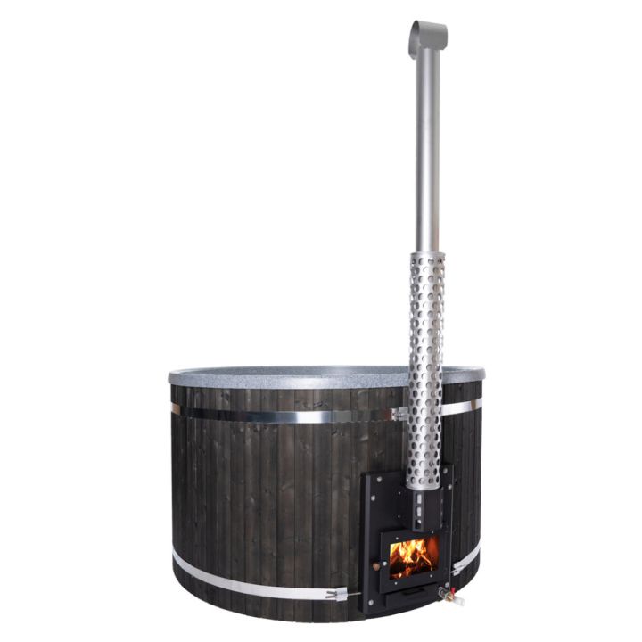 Kylpytynnyri Plastweld PW-SPA Freetime IN L 6-8 hlöä musta/graniitti 40 kW