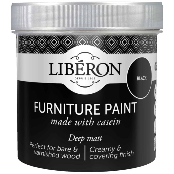 Kalustemaali Liberon Casein Black Matt