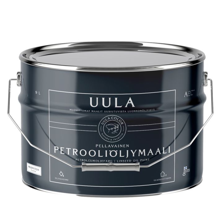 Petrooliöljymaali Uula 9 l Puolihimmeä Valkoinen