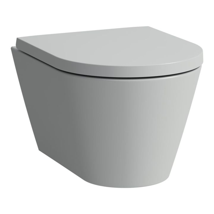 Seinä-WC Laufen Kartell Mattaharmaa, ilman istuinkantta