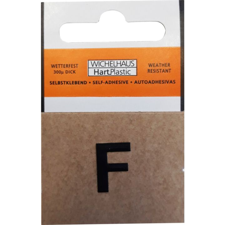 Kirjain Wichelhaus HartPlastic Musta 15 mm F
