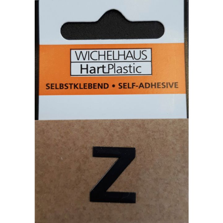 Kirjain Wichelhaus HartPlastic Musta 15 mm Z