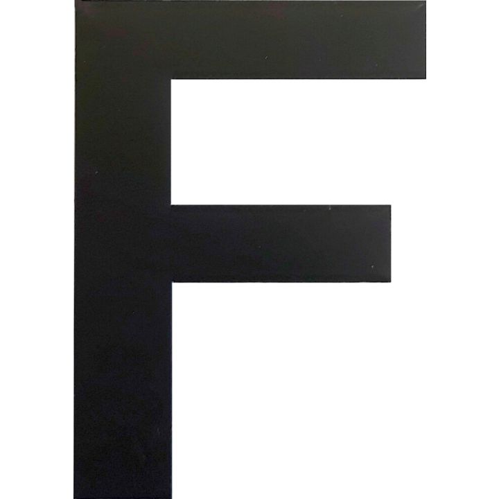 Kirjain Wichelhaus HartPlastic Musta 50 mm F