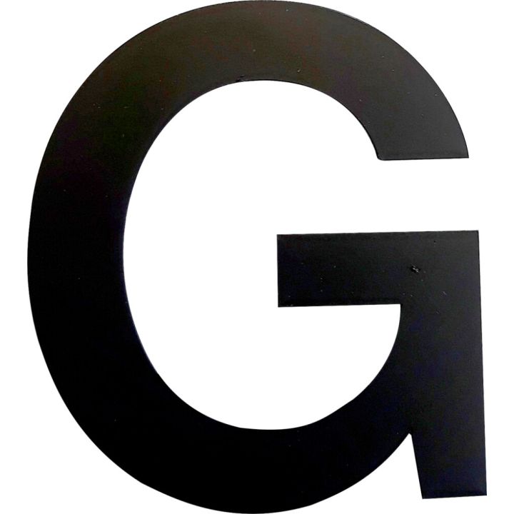 Kirjain Wichelhaus HartPlastic Musta 50 mm G