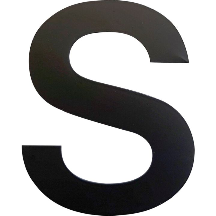 Kirjain Wichelhaus HartPlastic Musta 50 mm S