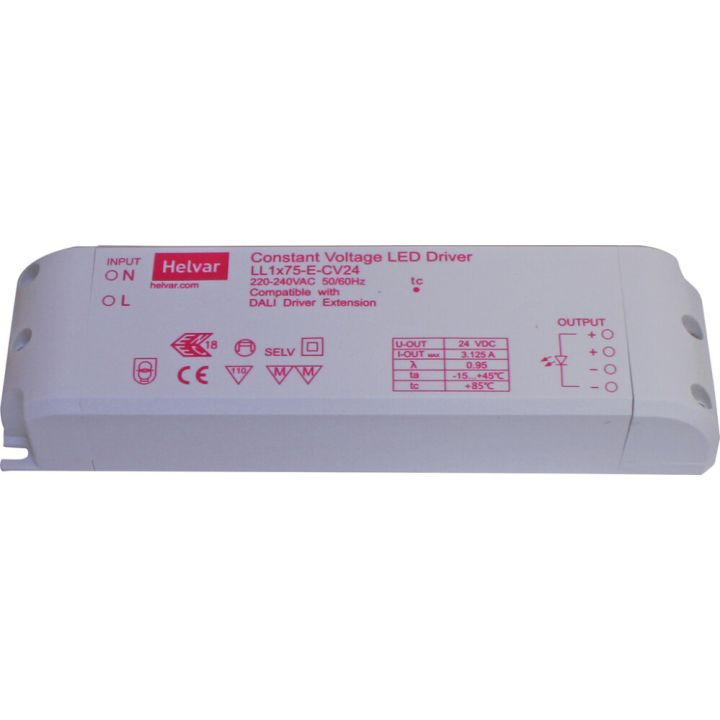 LED-tasajännitelähde Cariitti Huuhto 75 W/24 V