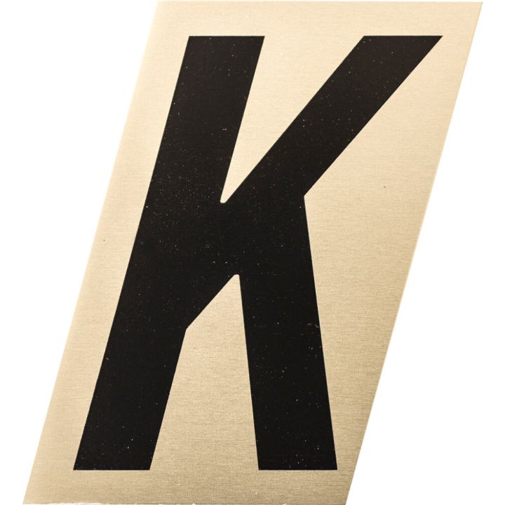 Kirjain Metl-Stik Kulta/Musta 2,5 cm K