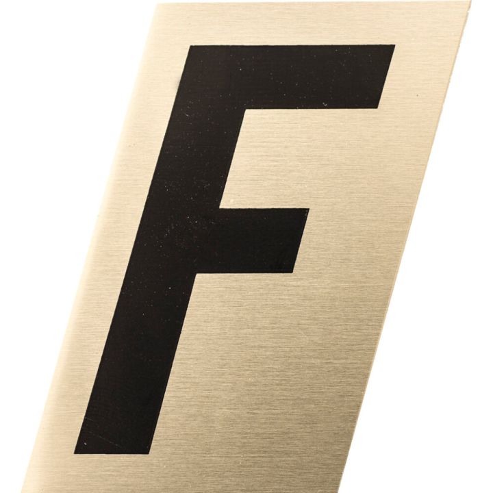 Kirjain Metl-Stik Kulta/Musta 3,5 cm F