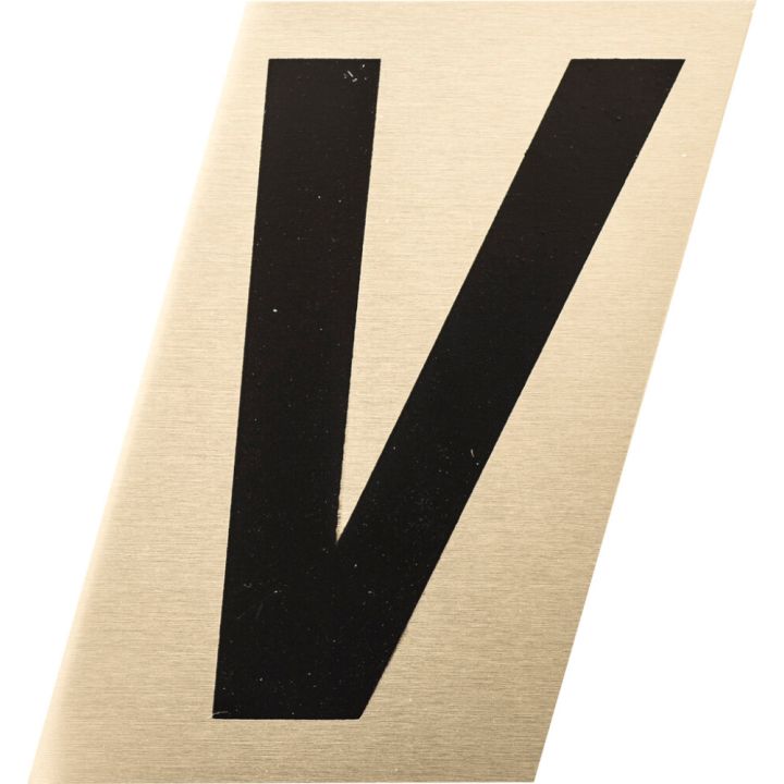 Kirjain Metl-Stik Kulta/Musta 3,5 cm V