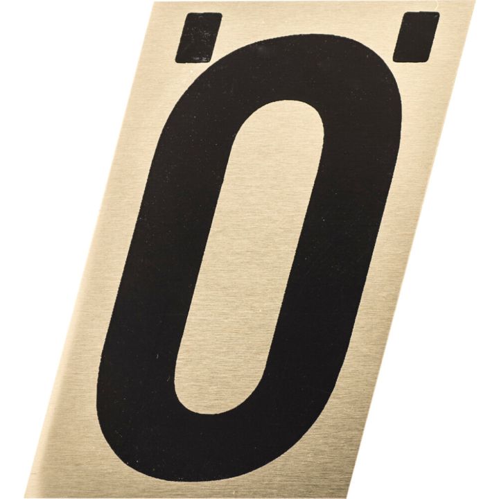 Kirjain Metl-Stik Kulta/Musta 6 cm Ö