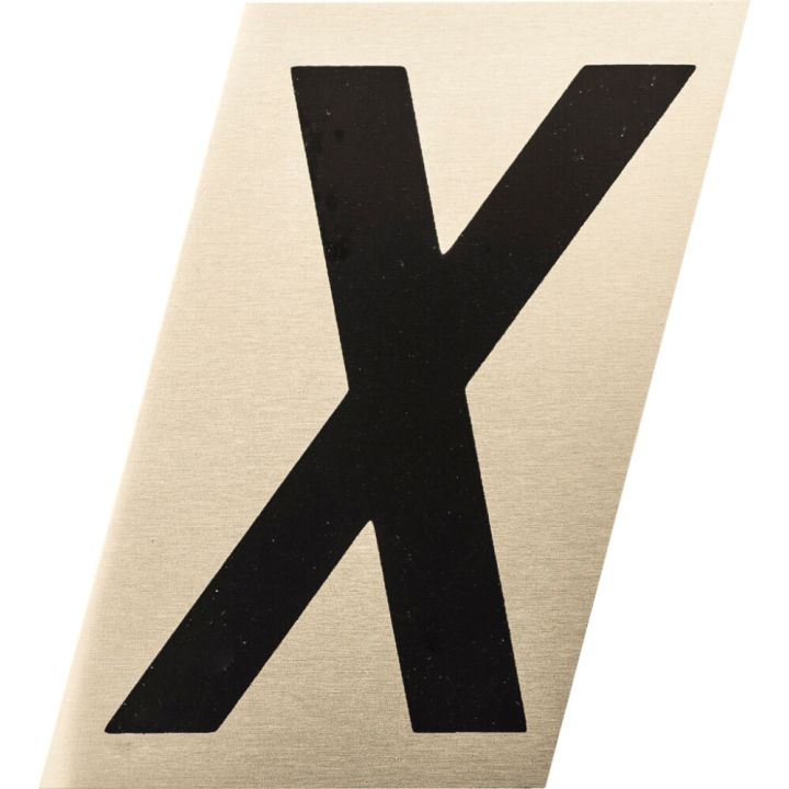 Kirjain Metl-Stik Kulta/Musta 9 cm X