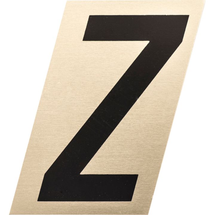 Kirjain Metl-Stik Kulta/Musta 9 cm Z