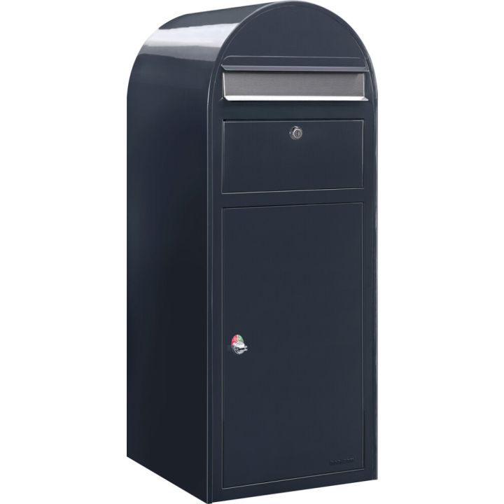 Posti- ja pakettilaatikko Bobi Cargo Antrasiitti