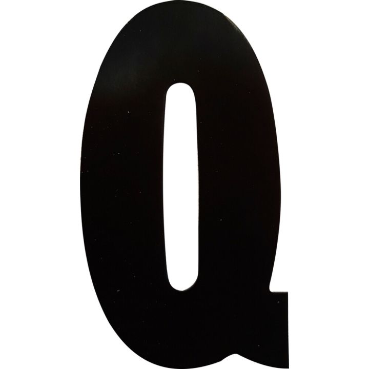 Kirjain Klassen Musta 8,3 cm Q