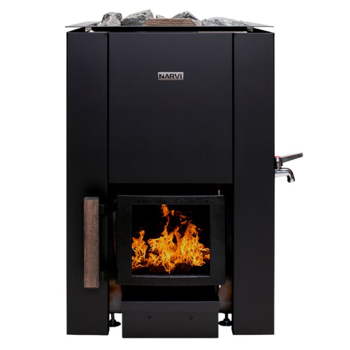 Puukiuas Narvi Kaamos 20 vesisäiliöllä musta