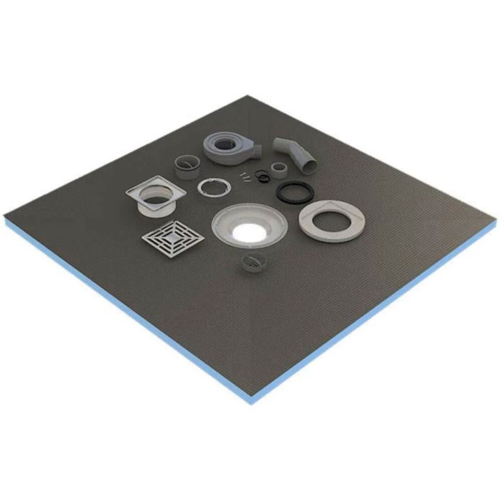 Suihkuallas + lattiakaivo Tycroc STC90 900 x 900 x 20 mm