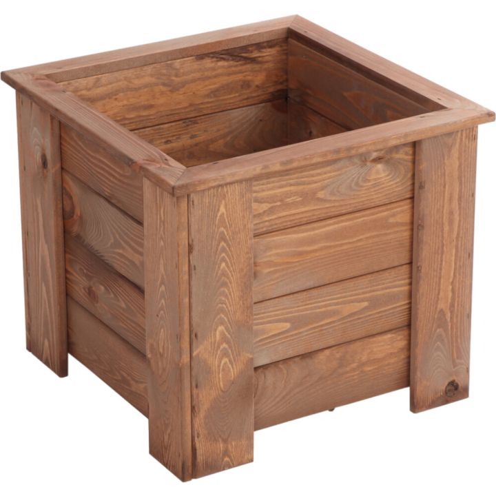 Kukkalaatikko 43 x  49 x 49 xcm ruskea