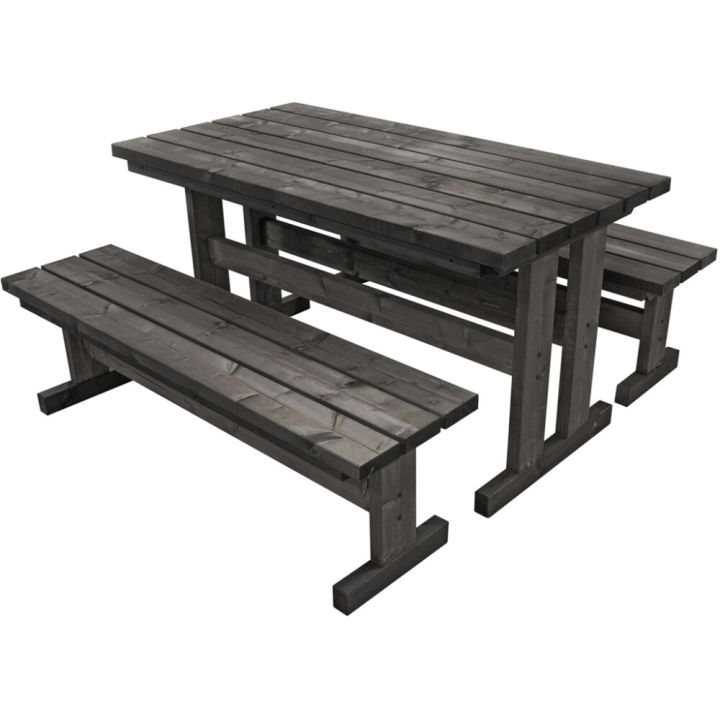 Pihakalusteryhmä Jämerä 150 x 150 x 75 cm grafiitinharmaa