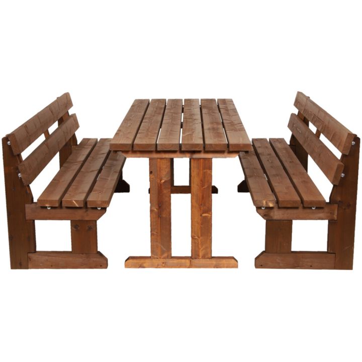 Pihakalusteryhmä Jämäkkä 170 x 170 x 74 cm ruskea