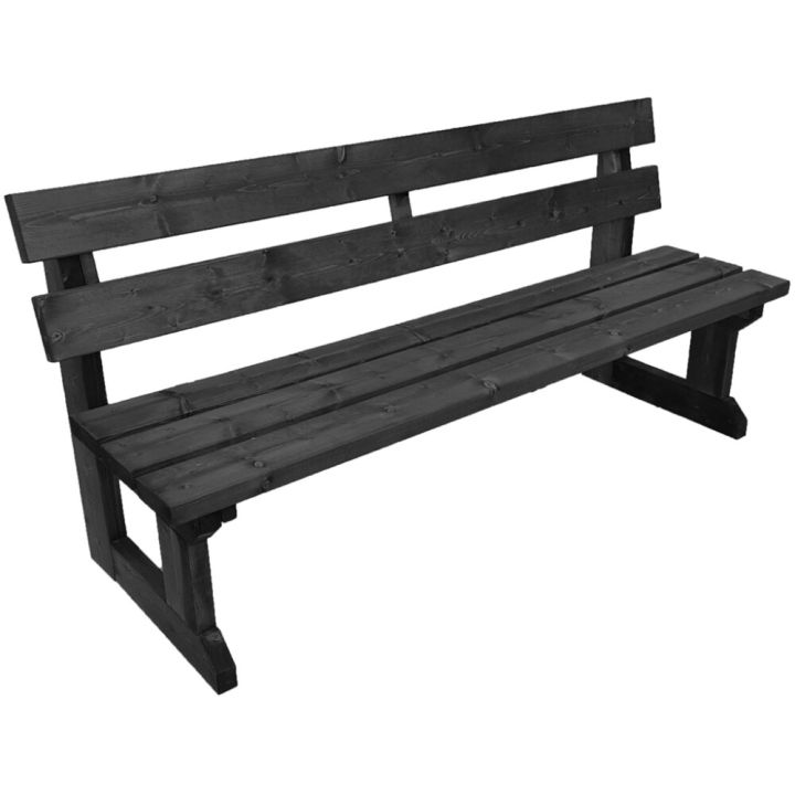 Penkki Jämäkkä 82 x 170 x 51 cm grafiitinharmaa