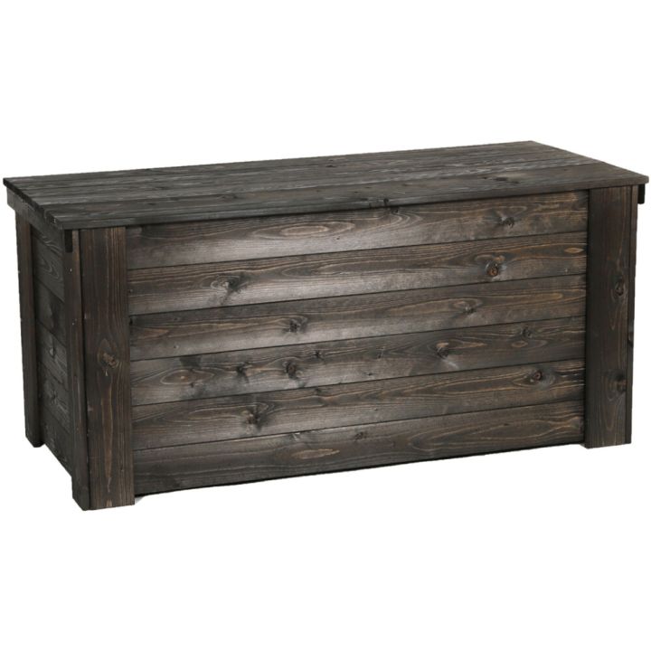 Puuarkku 57 x 61 x 130 cm grafiitinharmaa