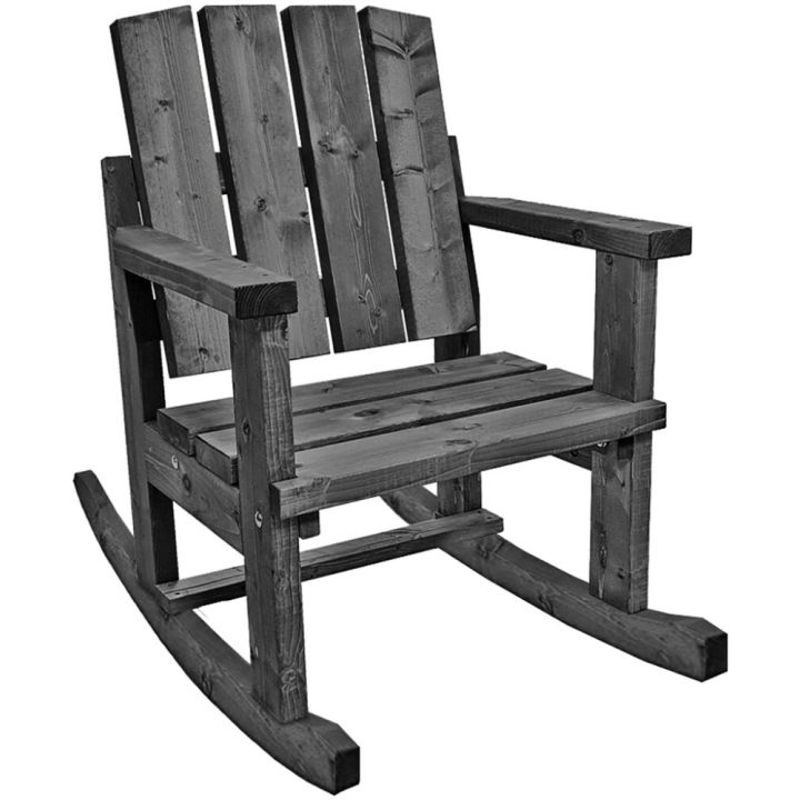 Keinutuoli Jämäkkä 116 x 71 x 113 cm tummanharmaa