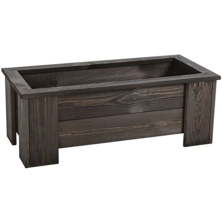 Kukkalaatikko 25 x 70 x 32 cm grafiitinharmaa