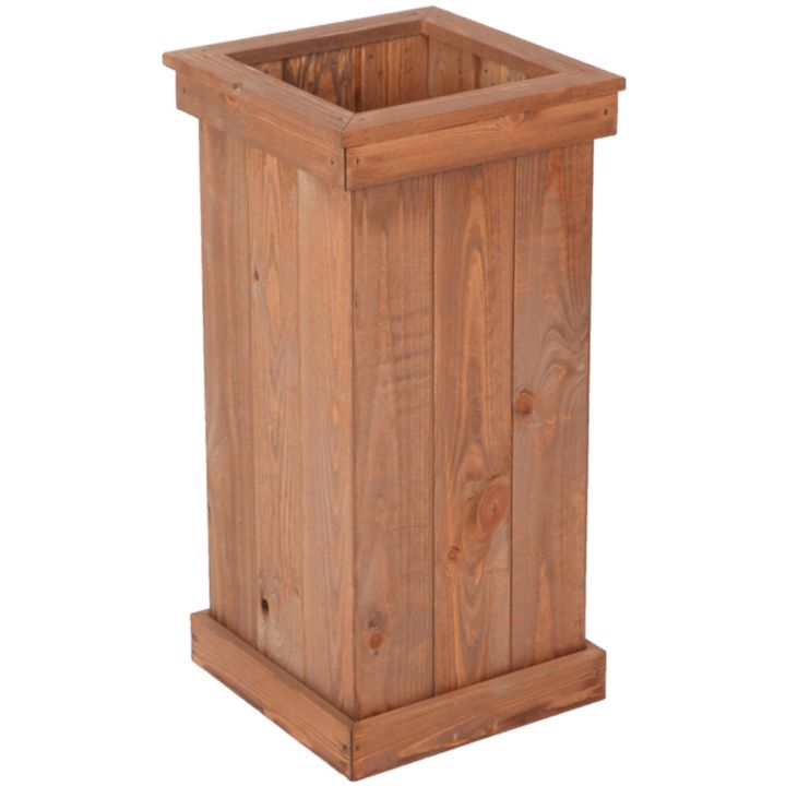 Kukkatorni 67 x 35 x 35 cm ruskea