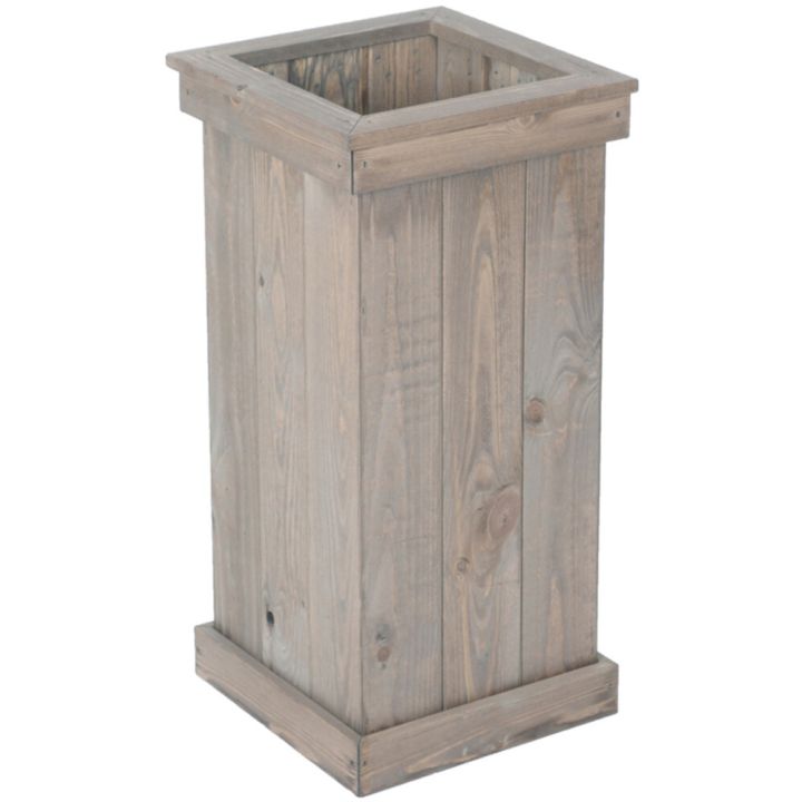 Kukkatorni 67 x 35 x 35 cm vaaleanharmaa