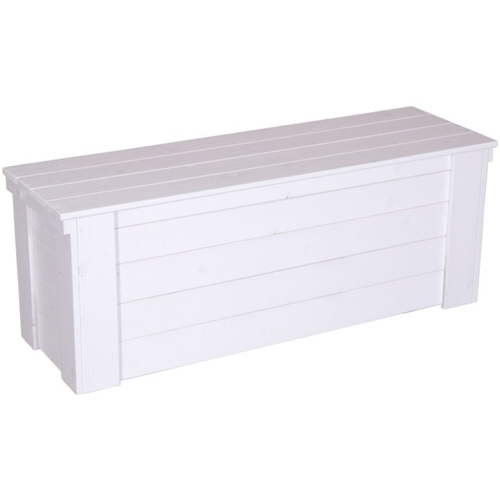 Puuarkku 40 x 45 x 120 cm valkoinen