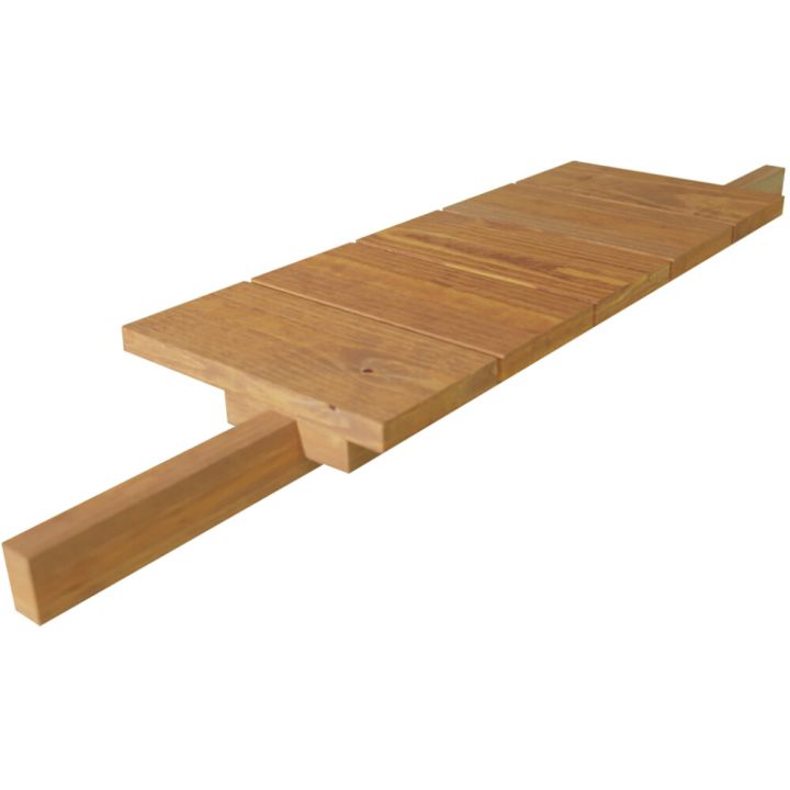 Pihakeinun sivupöytä 80 x 20 x 5 cm ruskea