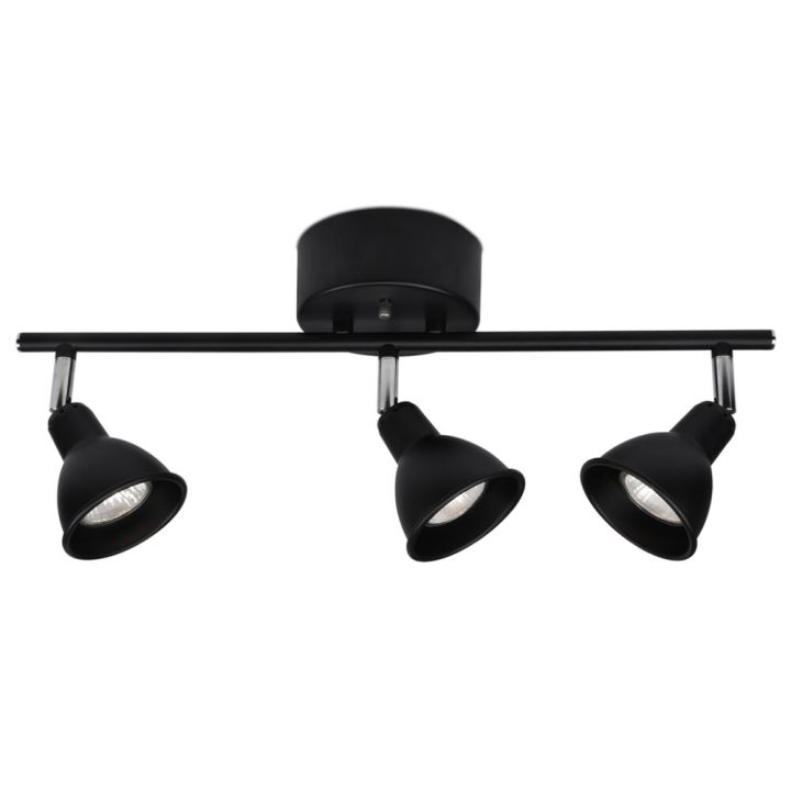 Kattospotti Sessak Mario 3-os Musta/Kromi