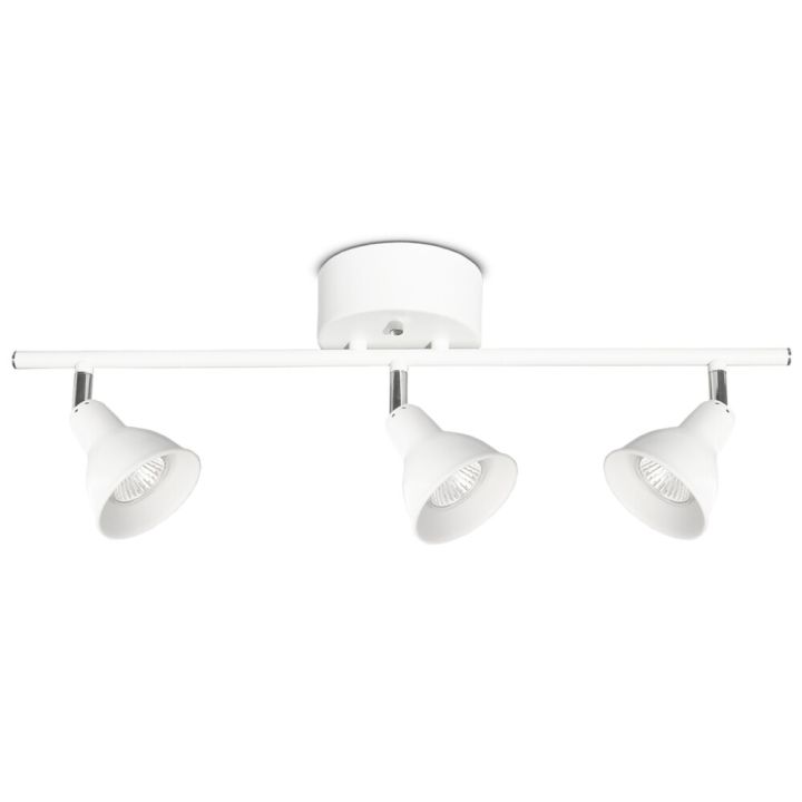 Kattospotti Sessak Mario 3-os Valkoinen/Kromi