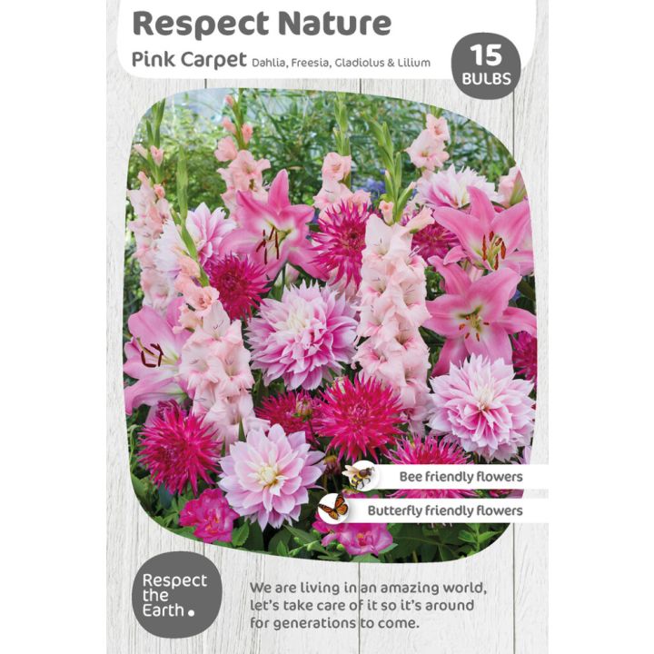 Kevätkukkasipuli Kapiteyn Respect Nature Pink Carpet 15 kpl
