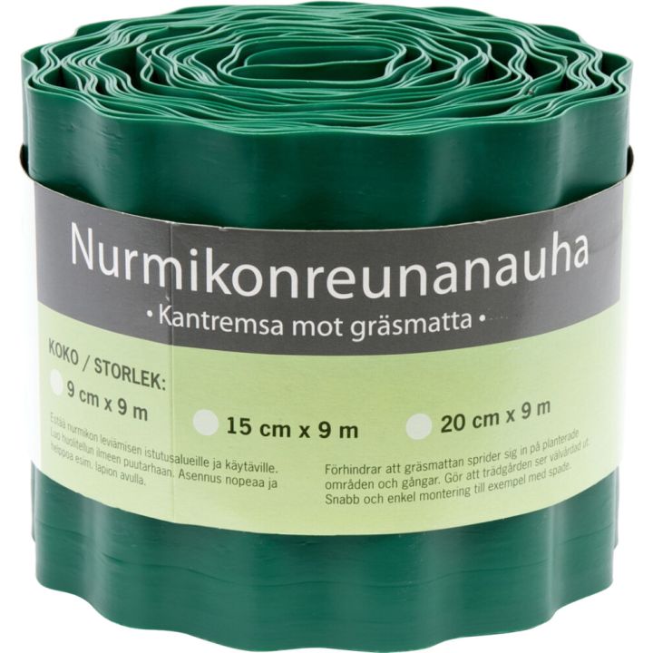 Nurmikonreunanauha 9 x 900 cm vihreä