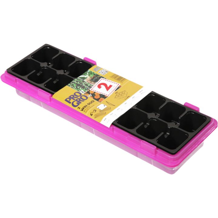 Minikasvihuone Vefi 47 x 16 x 14 cm pinkki 2 kpl