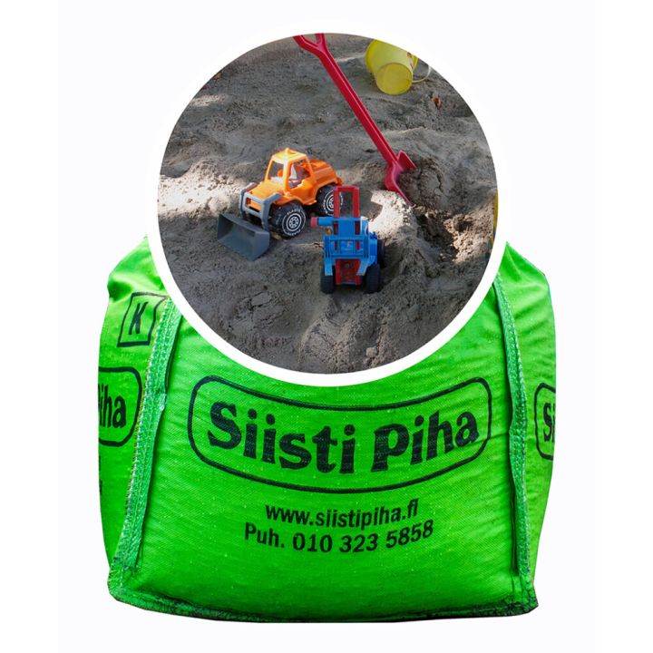 Hiekkalaatikkohiekka Siisti Piha 0 - 4 mm Suursäkki 500 kg