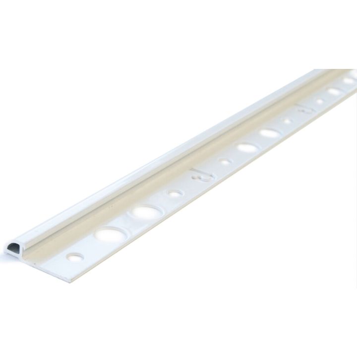 Laattalista Dione 250 cm alumiini 6 mm valkoinen