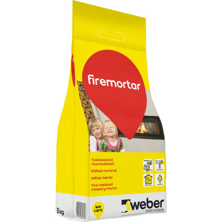 Tulenkestävä Muurauslaasti Weber DIY Firemortar 5kg