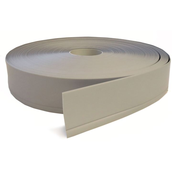 Jalkalista Dione PVC Vaaleanharmaa 60 mm (per metri)