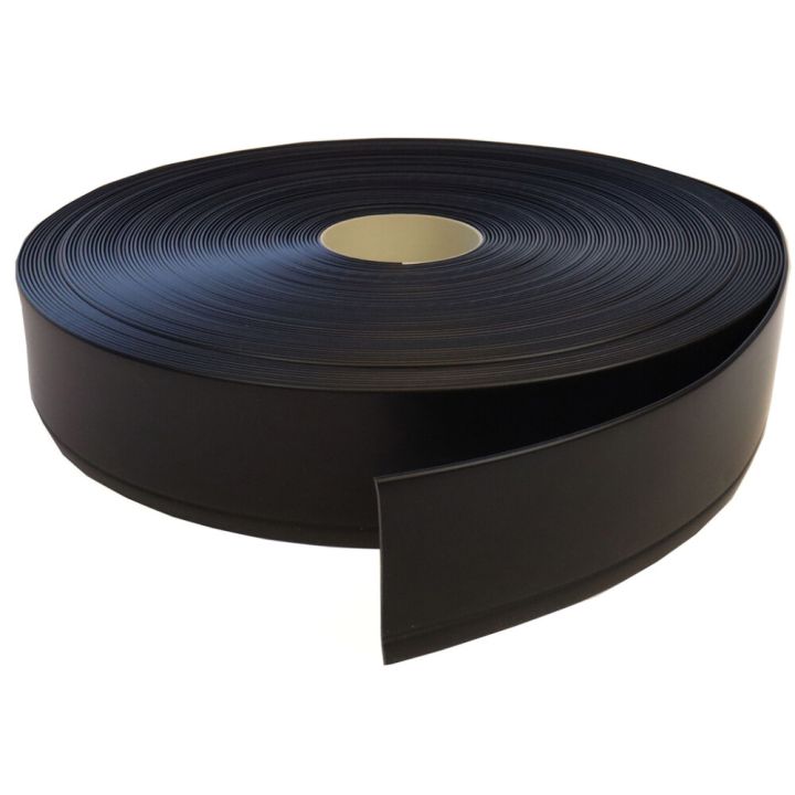 Jalkalista Dione PVC Musta 60 x 11 mm (per metri)