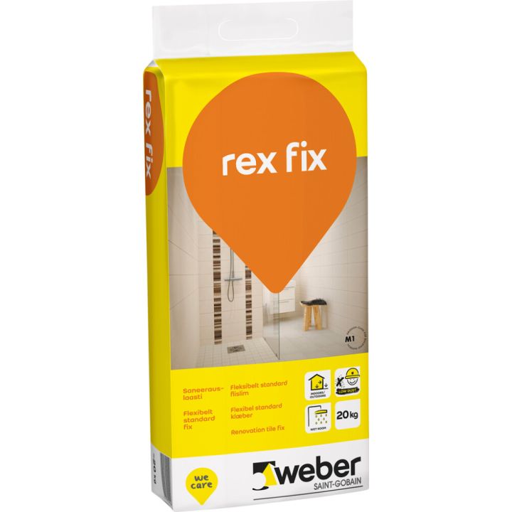 Saneerauslaasti weber rex fix 20 kg