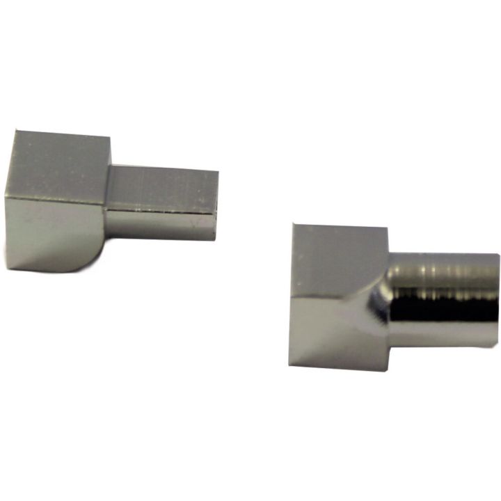 Laattalistan sisäkulma Dione 10 mm hopea 2 kpl