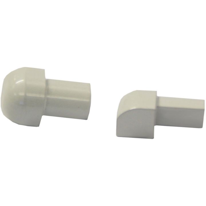 Laattalistan ulkokulma Dione 10 mm valkoinen 2 kpl