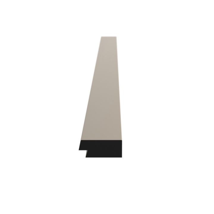Päätylista Nordium naaras greige 12 x 27 x 2600 mm