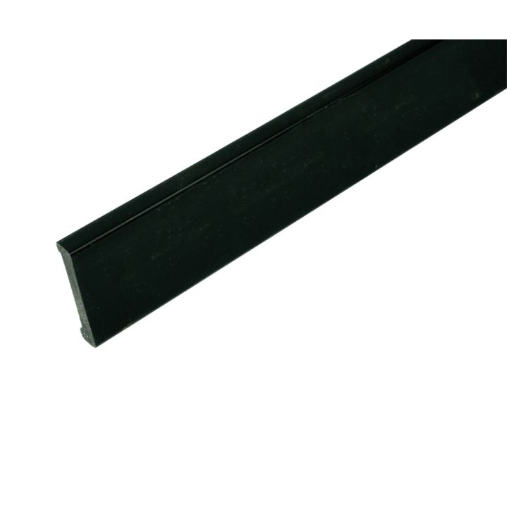 Jalkalista Dione musta 60 x 10 x 2750 mm